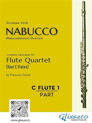 cover image of (C Flute 1) "Nabucco" overture for Flute Quartet